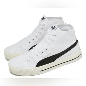 NEW Puma Ever Mid White Black Men LifeStlye Casual Shoes Sneakers 385847-01 M11